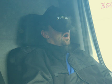 Michael Springer snupper en velfortjent lur...
